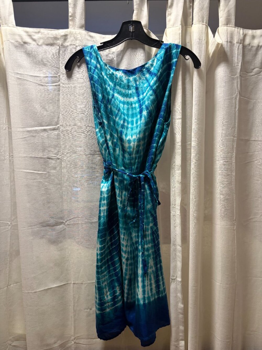 Velvet by Graham & Spencer — "Beaded Tie-Dye" 100% Silk Cocktail Dress (S) - Picture 3 of 3